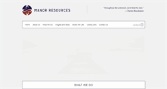Desktop Screenshot of manorresources.co.uk