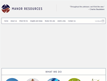 Tablet Screenshot of manorresources.co.uk